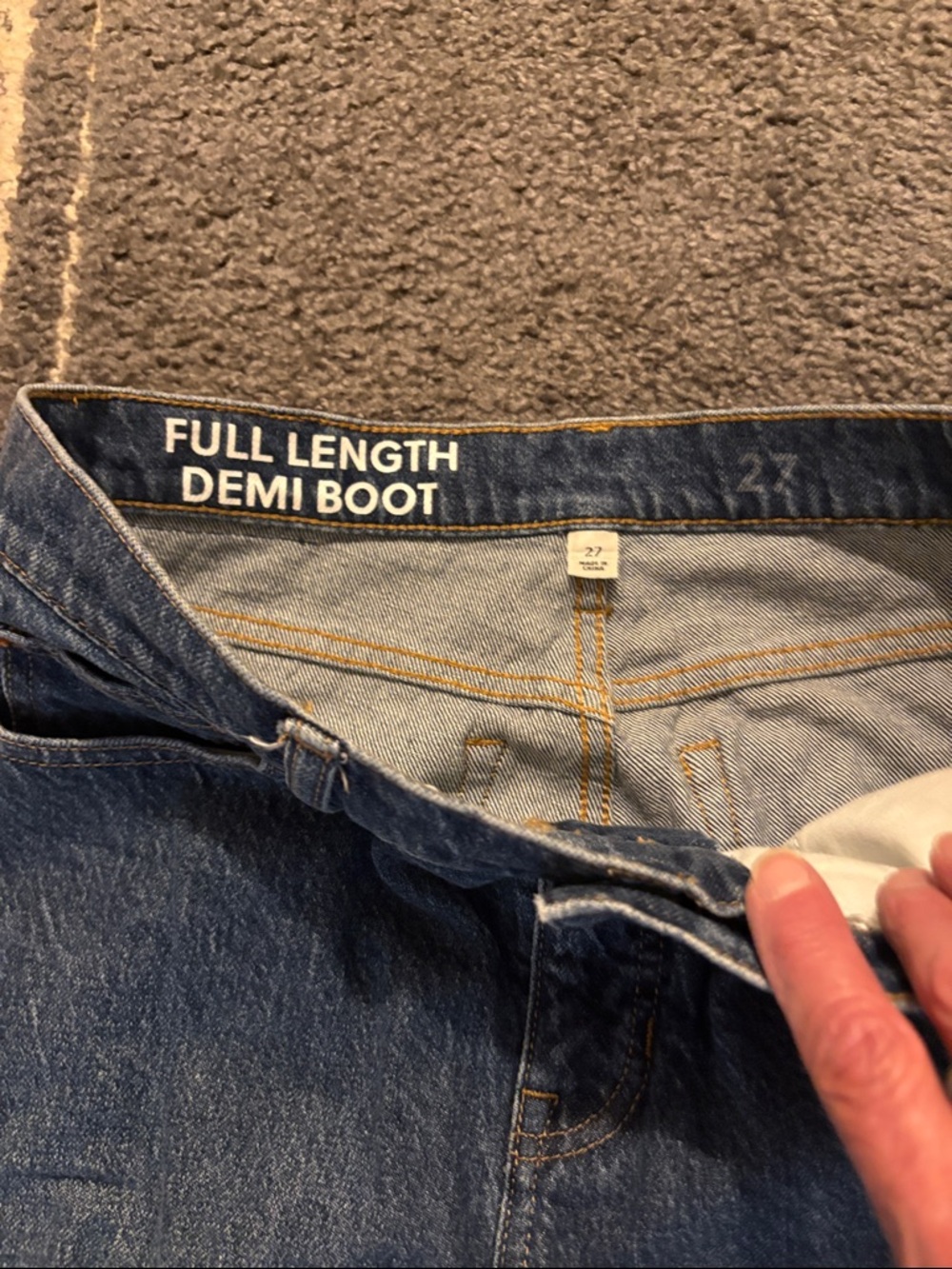 J. Crew Women's Dark Blue Flare Jeans - Picture 2 of 4